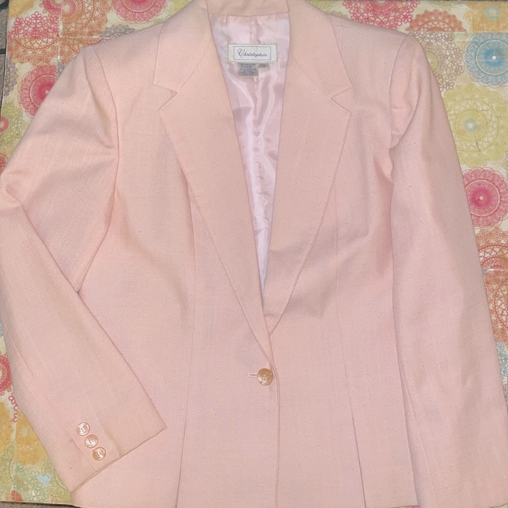 Christopher Vintage Woman’s Pale Pink Blazer
